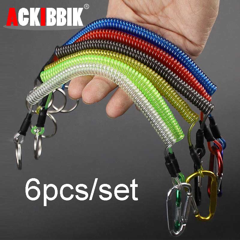 Fishing Kayak Paddle Leash - Ackibbik 6 szt. Smycz wędkarska z