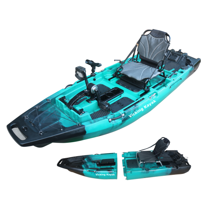 Fishing Kayak Pedal Drive - Nowy modułowy kajak 2025, 9,5 stopy,