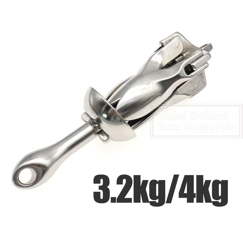 Fishing Kayak Anchor - 3.2KG/4KG łódź żelazko ze stali nierdzewnej