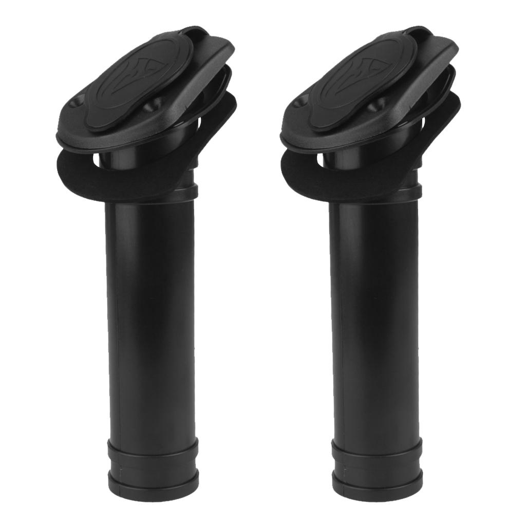 Fishing Kayak Rod Holder - Czarne nylonowe uchwyty na wędki do
