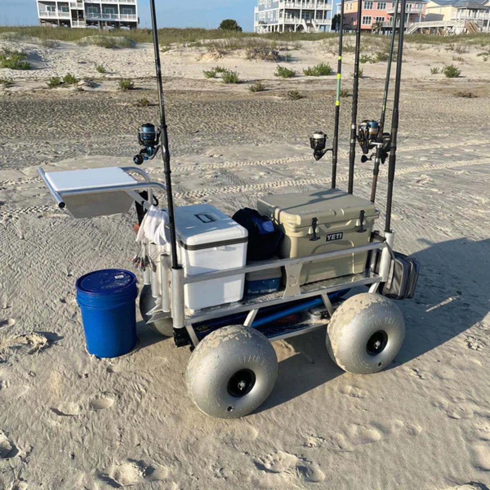 Fishing Kayak Cart - 16-calowe kółka balonowe, zamienne opony o