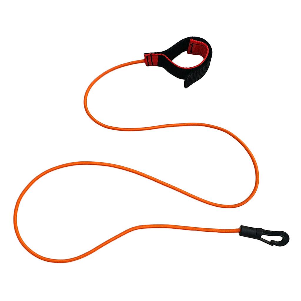 Fishing Kayak Paddle Leash - Regulowana linka zabezpieczająca do wędki, smycz