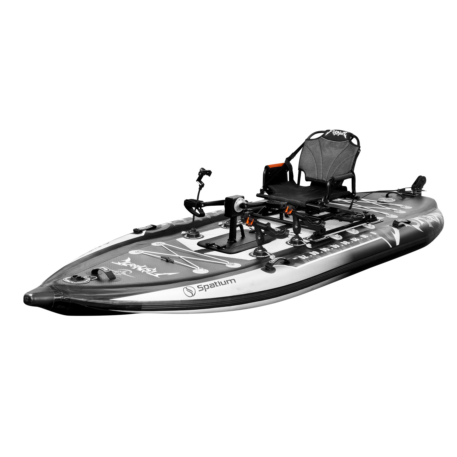 Fishing Kayak Pedal Drive - Kajak Spatium z napędem pedałowym, dmuchany