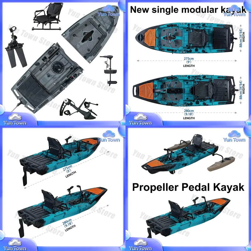 Fishing Kayak Sit In - Modułowy kajak 9,5 stopy Sit On