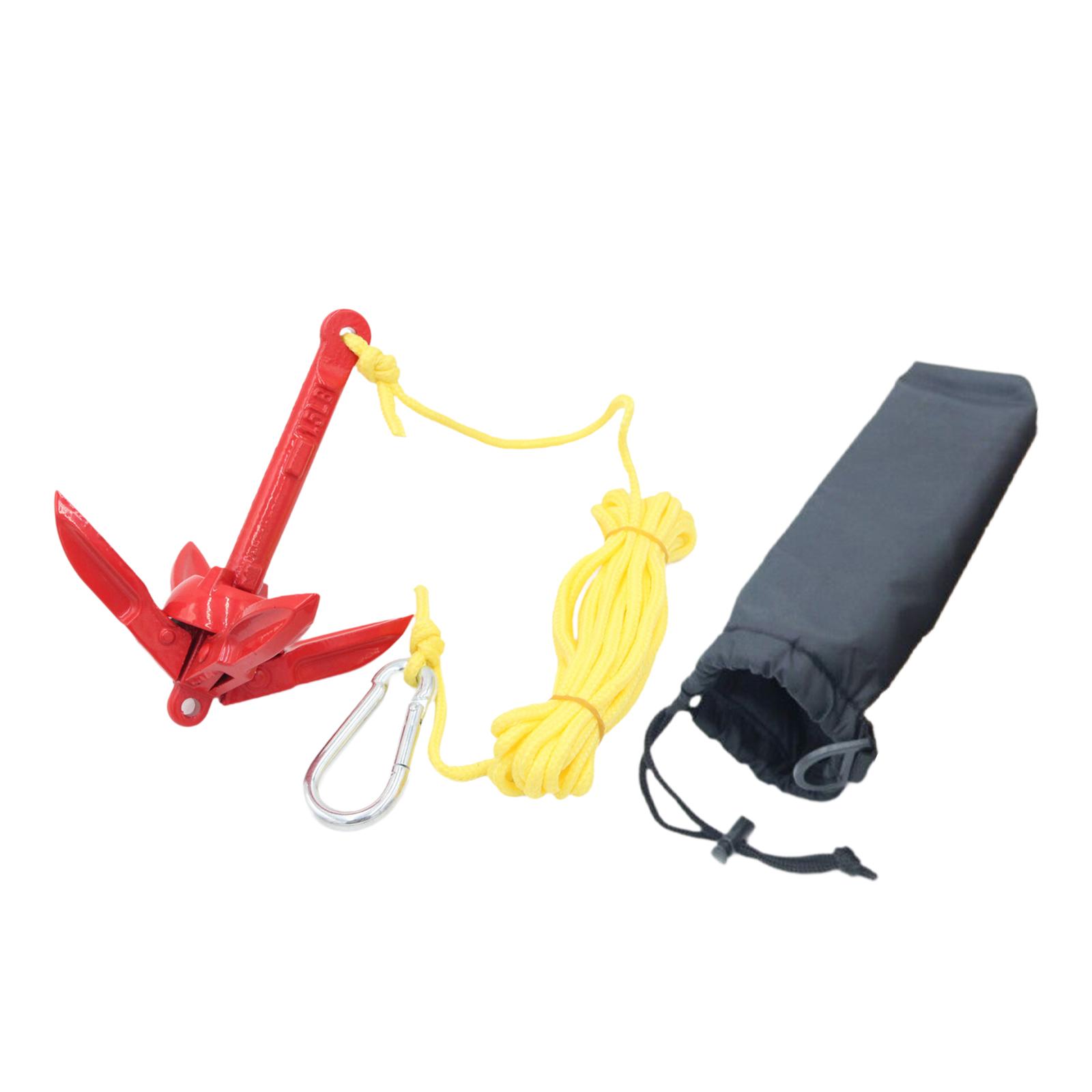 Fishing Kayak Anchor - Zestaw składanej kotwicy ze stali węglowej