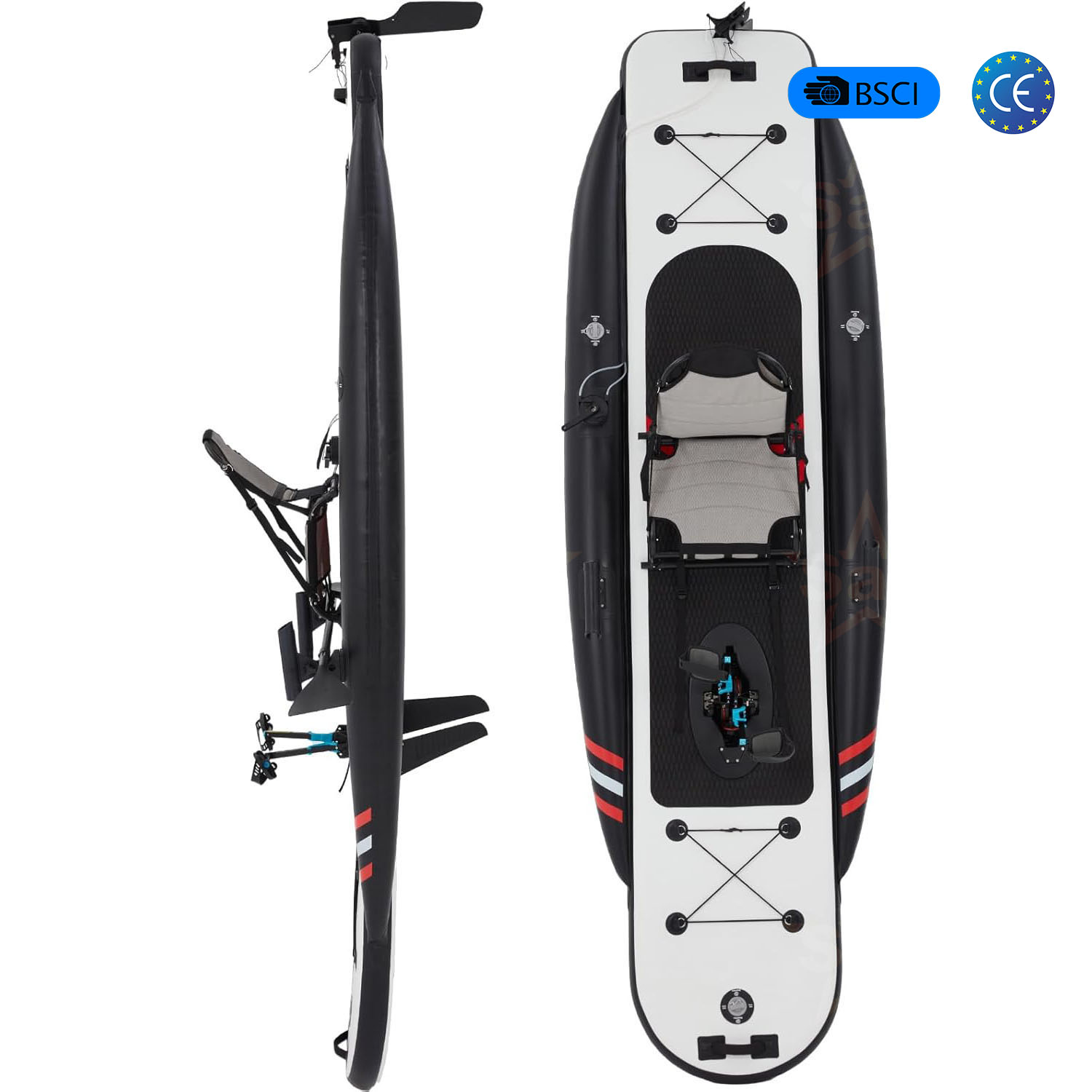 Wysokiej jakości dmuchany kaja – Fishing Kayak Pedal Drive recenzja i cena