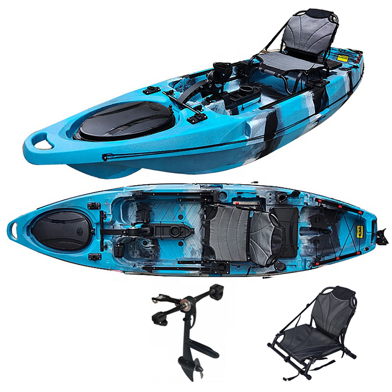Zmotoryzowany jednoosobowy kaj – Fishing Kayak Trolling Motor recenzja i cena
