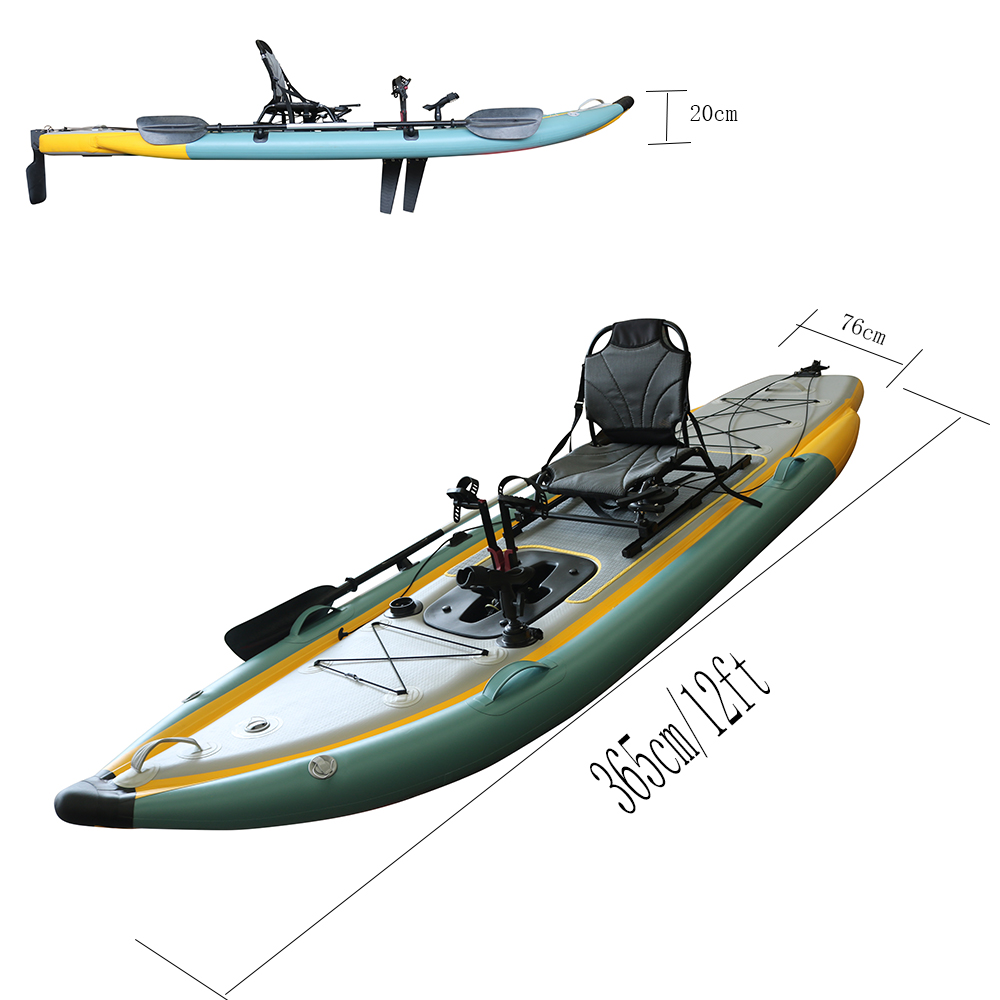 Składany, dmuchany kajak wędka – Fishing Kayak Sit In recenzja i cena