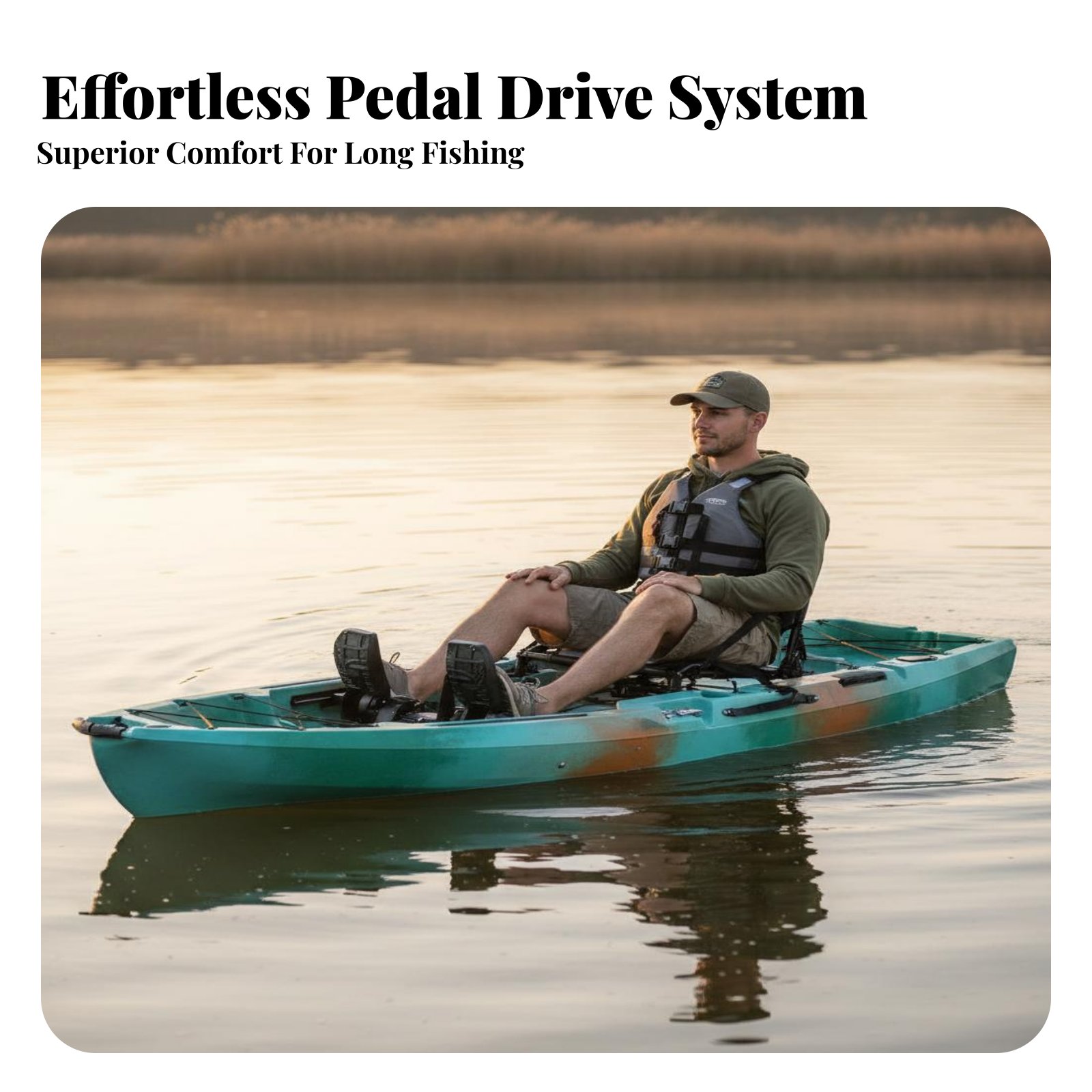 Łódź wędkarska z napędem pedał – Fishing Kayak Pedal Drive recenzja i cena