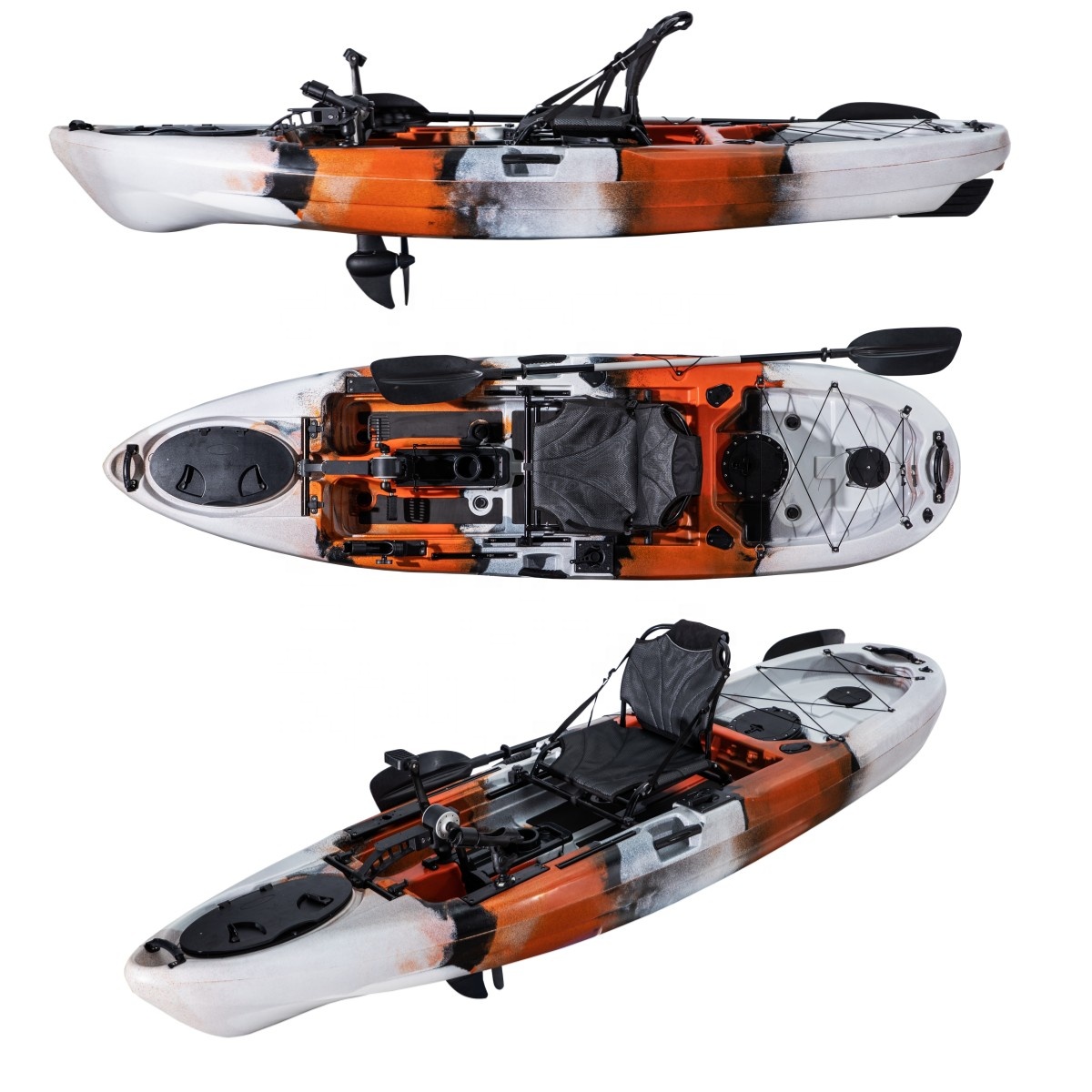 10FT Klasyczny pedałowy kajak  – Fishing Kayak Pedal Drive recenzja i cena