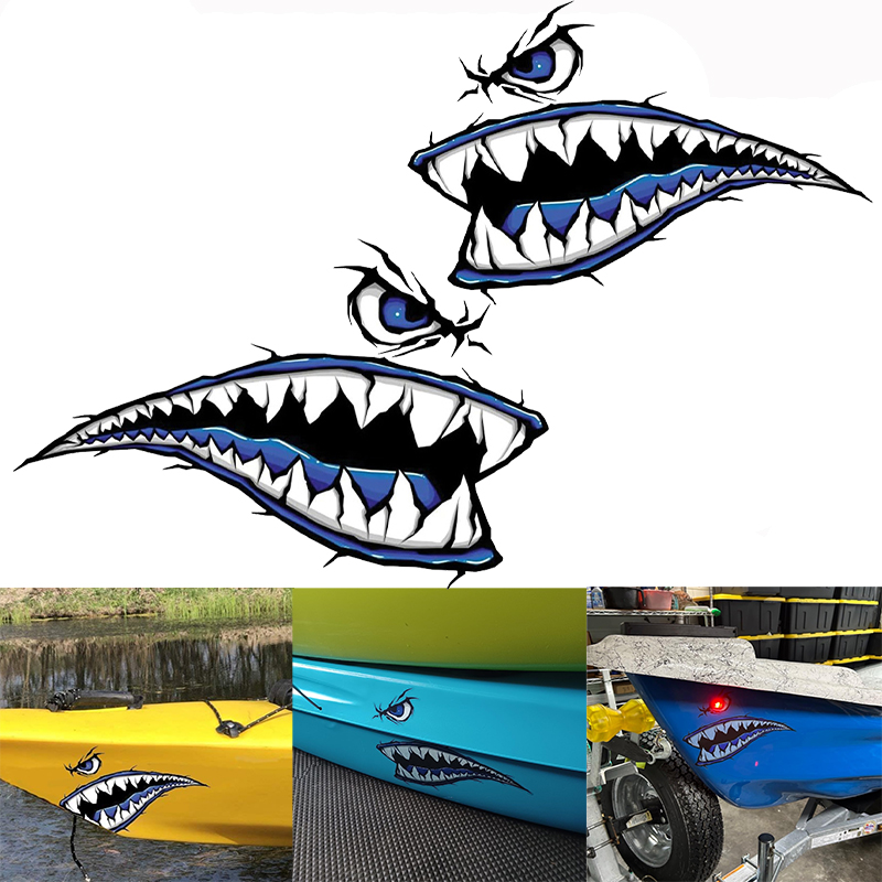 2 SZT. Naklejki na łódkę z zęb – Fishing Kayak Sit On Top recenzja i cena