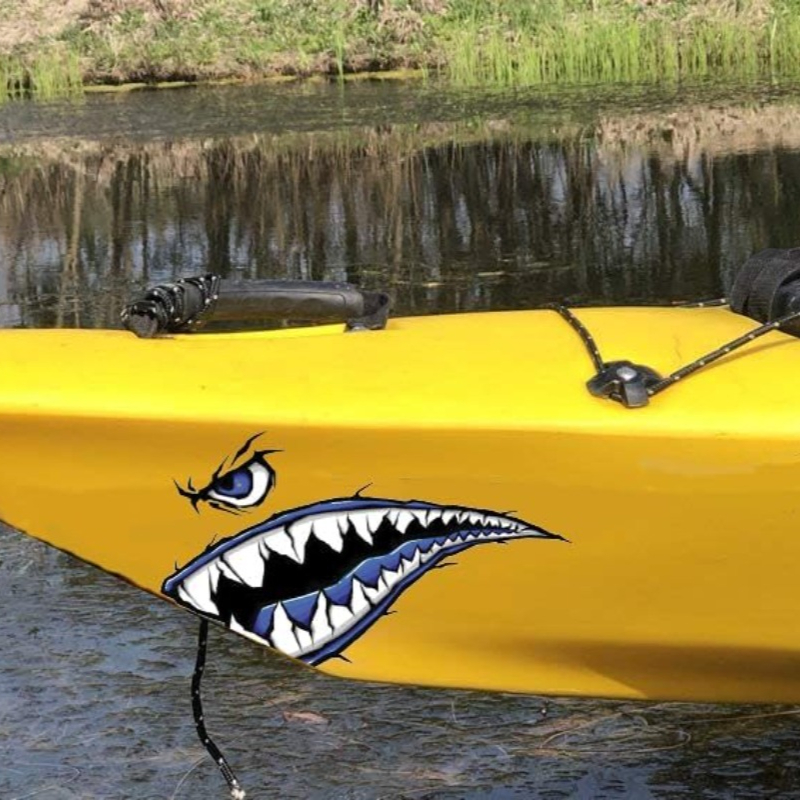 2 SZT. Naklejki na łódkę z zęb – Fishing Kayak Sit On Top recenzja i cena
