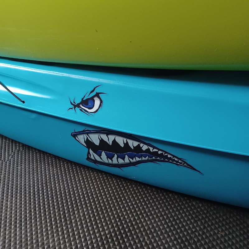 2 SZT. Naklejki na łódkę z zęb – Fishing Kayak Sit On Top recenzja i cena