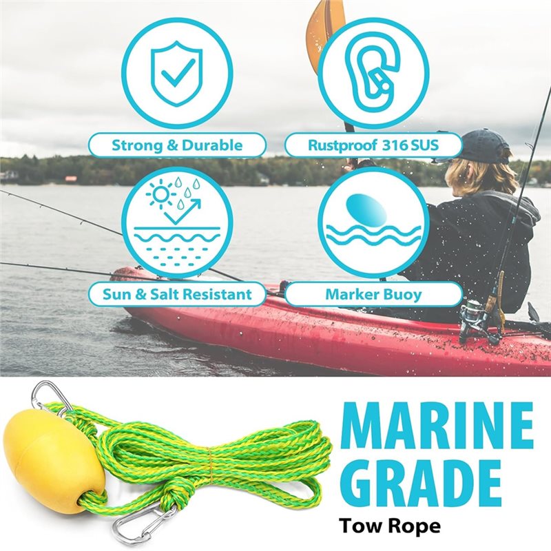X08A Linka do kotwicy z bujną  – Fishing Kayak Anchor recenzja i cena