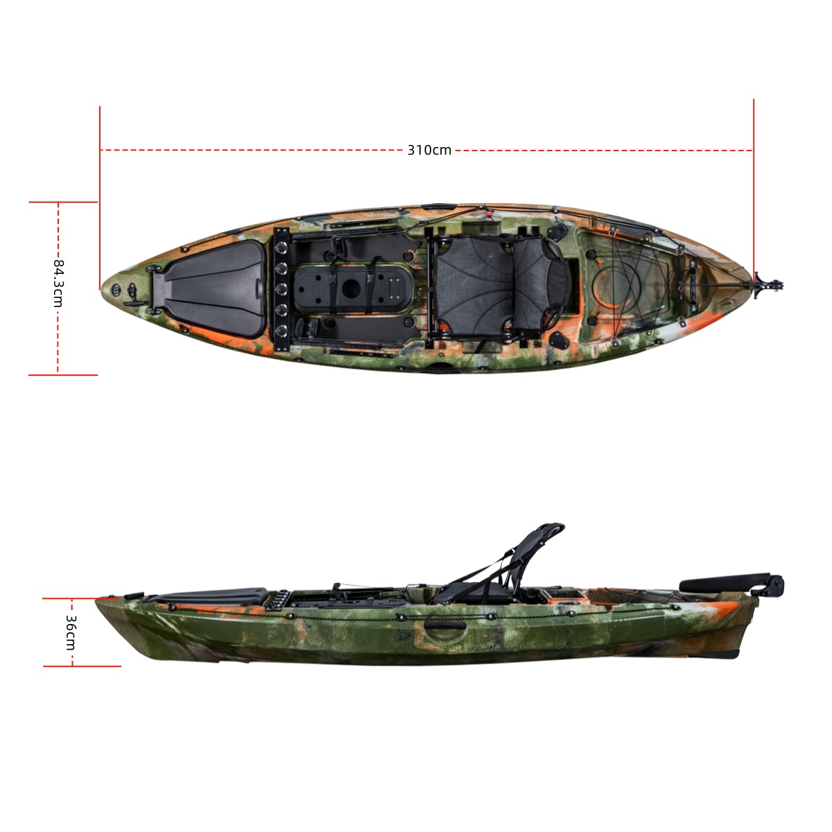 Pierwsza klasa pojedynczy kaja – Fishing Kayak Seat recenzja i cena