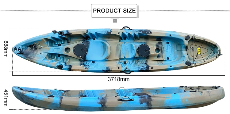 Kajak tandemowy rotomoldowany  – Fishing Kayak Sit In recenzja i cena